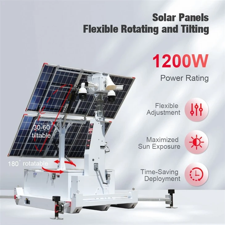 HiSKID Mobile Solar Surveillance Tower Compact, Efficient, And Easy To Deploy HiSKID Mobile Solar Surveillance Tower Compact, Efficient, And Easy To Deploy